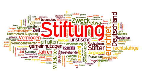 Schlagwortwolke zum Thema "Stiftung"