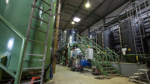 Abfallanlage mit chemisch- physikalischer Behandlung 