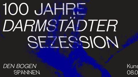 Einladung zur Darmstädter Sezession Auf der Einladung steht 100 Jahre Darmstädter Sezession