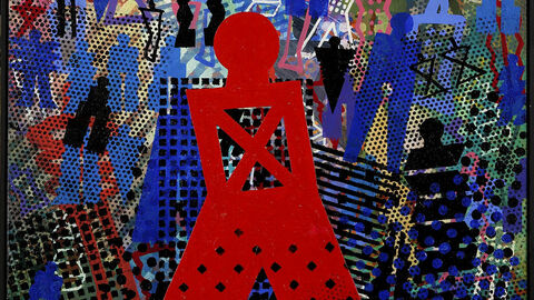 Signal und Figur Kunstwerk von Bernhard Jäger