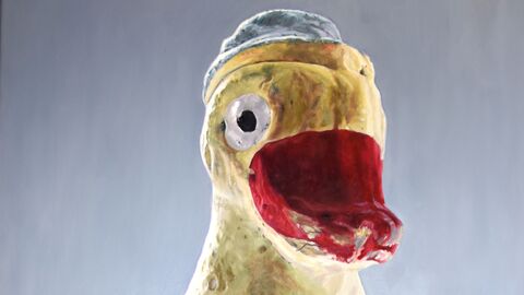 Kunstwerk von Helmut Werres Kunstwerk von Helmut Werres, das eine Ente darstellt