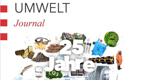 Bunte Seite mit dem Schriftzug 25